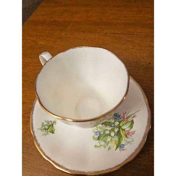Vintage Jason Tea Cup & Saucer Floral Bone China Made In England J.688 (gg283) - Picture 5 of 10